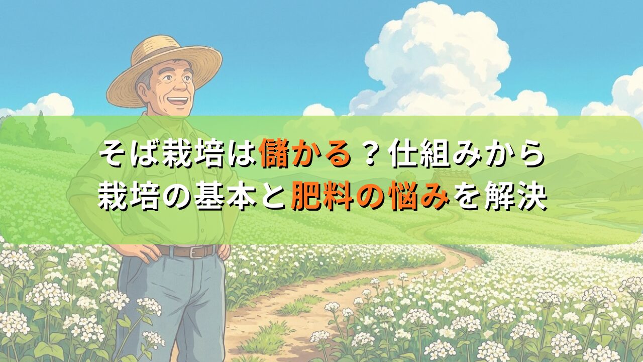 そば栽培は儲かる？仕組みから栽培の基本と肥料の悩みを解決