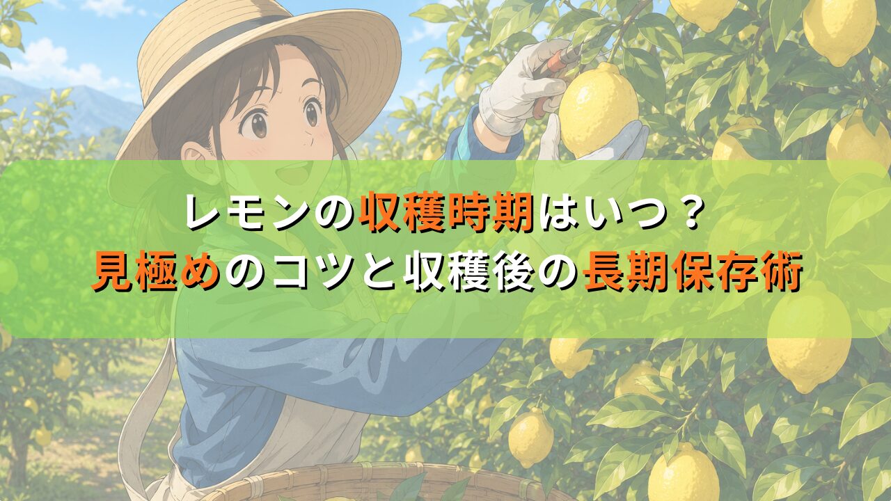 レモンの収穫時期はいつ？見極めのコツと収穫後の長期保存術